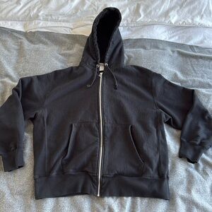 Black Champion zip up sweatshirt